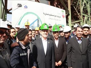  افتتاح کارخانه آهن اسفنجی سیرجان به دست رئیس جمهور