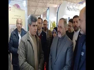  بازدید وزیر دفاع از غرفه سازمان زمین‌شناسی و اکتشافات‌معدنی کشور در نمایشگاه ایران ژئو